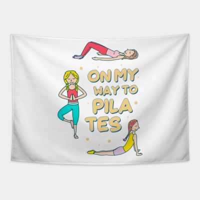 On My Way To Pilates Tapestry Official Pilates Gifts Merch