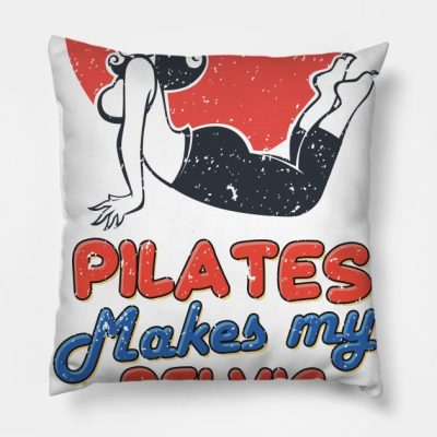 Pilates Makes My Pelvic Pop Throw Pillow Official Pilates Gifts Merch