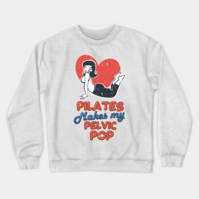 Pilates Makes My Pelvic Pop Crewneck Sweatshirt Official Pilates Gifts Merch