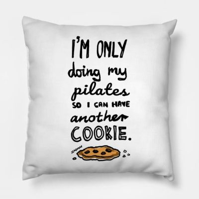 Im Only Doing My Pilates So I Can Have Another Coo Throw Pillow Official Pilates Gifts Merch