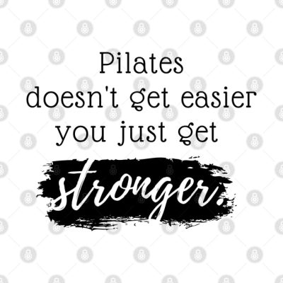 You Just Get Stronger Throw Pillow Official Pilates Gifts Merch