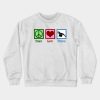 Peace Love Pilates Crewneck Sweatshirt Official Pilates Gifts Merch