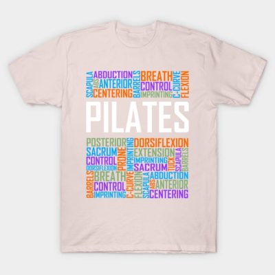 Pilates Words T-Shirt Official Pilates Gifts Merch