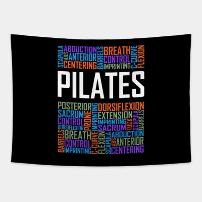 Pilates Words Tapestry Official Pilates Gifts Merch