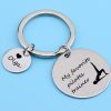 Stainless Steel Keychain Engraved My Favorite Pilates Trainer Personalized Custom Name Gift For Sports Trainer Key 5 - Pilates Gifts