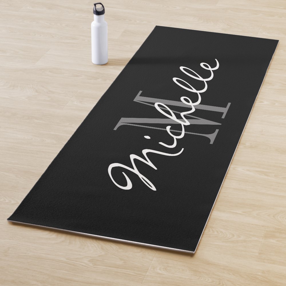 custom monogram black yoga mat for workout r1bf024c84b6d444aac305718d50f5369 e9qy0 1000 - Pilates Gifts