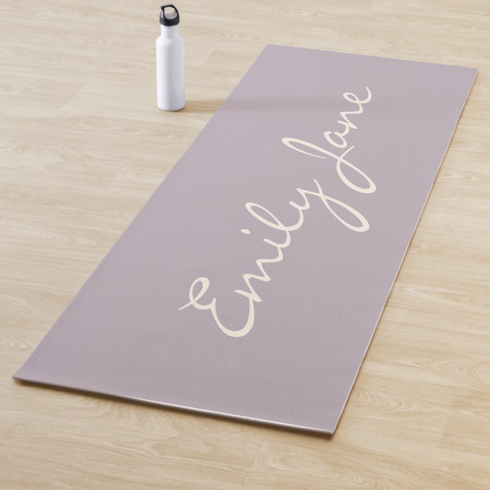 elegant dusty lilac handwritten script name custom yoga mat r03ff9fad95164b0c820b4a7cd46c3976 e9qy0 1000 - Pilates Gifts
