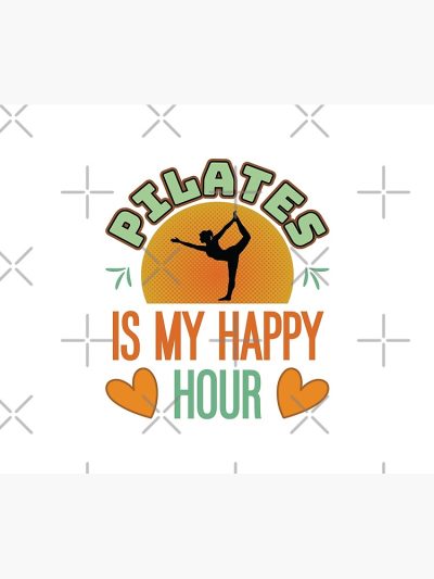 Pilates Is My Happy Hour. Pilates Funny Tapestry Official Pilates Gifts Merch