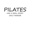 Pilates: Like A Real Sport. Only Harder. Pilates Exercise Design Tote Bag Official Pilates Gifts Merch