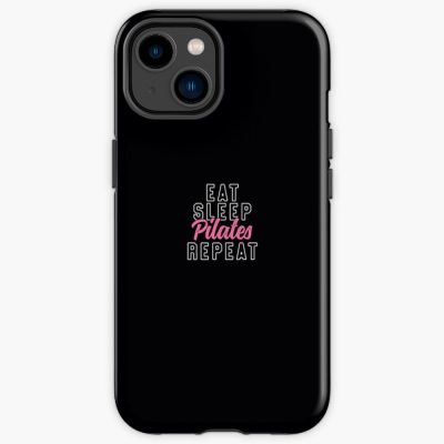 Eat Sleep Pilates Repeat  Pink Cute Trendy Fitness Iphone Case Official Pilates Gifts Merch