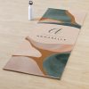 monogram modern rust green abstract stylish chic y yoga mat r80e67b81e63c423ab05b6e08af8c9309 e9qy0 1000 - Pilates Gifts