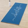 personalized name chic calligraphy ocean blue yoga mat rbf4c293f62834ba6bce1bfda23fceb6a e9qy0 1000 - Pilates Gifts