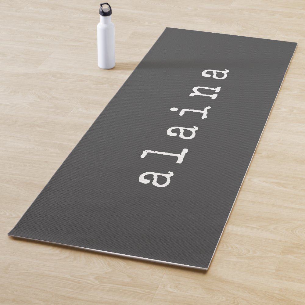 simple minimalist name design in black custom yoga mat rfebfa14673b9429da8c61d77cc6f5ab0 e9qy0 1000 - Pilates Gifts