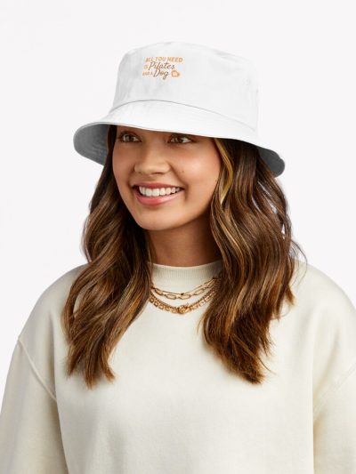 All You Need Is Pilates And A Dog. Bucket Hat Official Pilates Gifts Merch