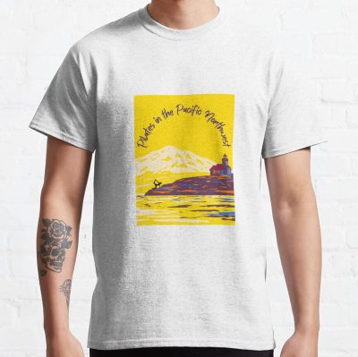 Pilates In The Pacific Northwest Lighthouse T-Shirt Official Pilates Gifts Merch