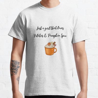 Just A Girl Loves Pilates & Pumpkin Spice Mug (Black Text) T-Shirt Official Pilates Gifts Merch