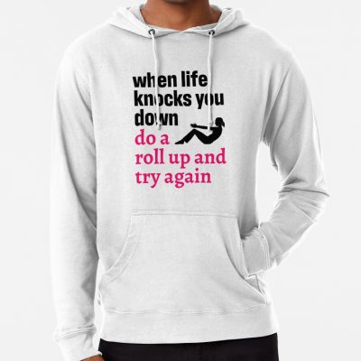 Pilates Quote When Life Knocks You Down Hoodie Official Pilates Gifts Merch