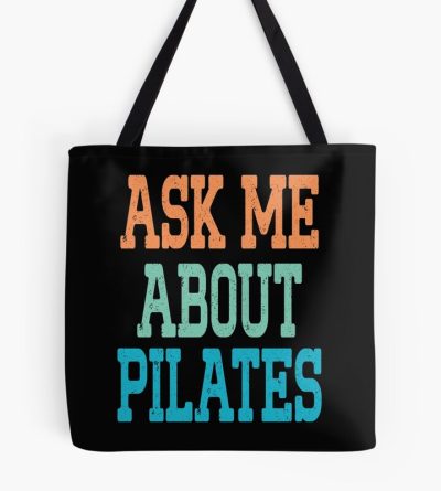 Ask Me About Pilates Tote Bag Official Pilates Gifts Merch