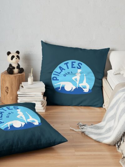 Pilates Girl Throw Pillow Official Pilates Gifts Merch