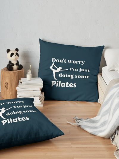 Pilates (5) Throw Pillow Official Pilates Gifts Merch