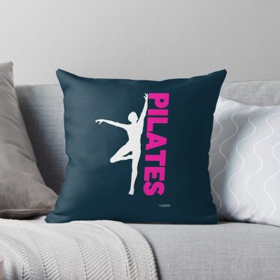 Pilates , Pilates Club Throw Pillow Official Pilates Gifts Merch