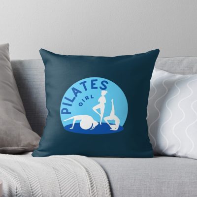 Pilates Girl Throw Pillow Official Pilates Gifts Merch