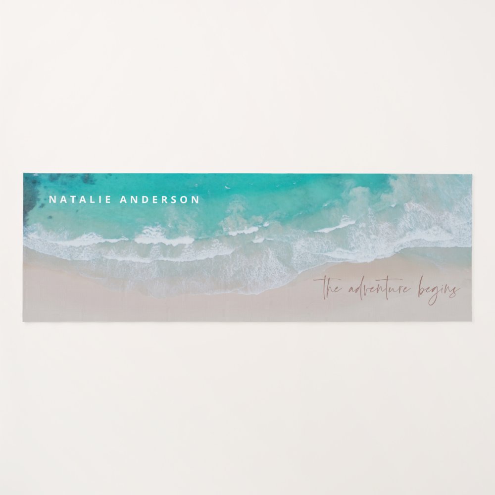 tropical sand beach ocean the adventure begins yoga mat r5c3280bfe58f4e7689c4e9b4dde3dc36 e9q1p 1000 - Pilates Gifts