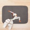 Silhouette Of A Female Doing Pilates And Yoga. Bath Mat Official Pilates Gifts Merch