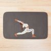 Silhouette Of A Female Doing Pilates And Yoga. Bath Mat Official Pilates Gifts Merch