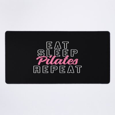 Eat Sleep Pilates Repeat  Pink Cute Trendy Fitness Mouse Pad Official Pilates Gifts Merch