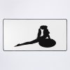 Silhouette Of A Female Doing Pilates And Yoga. Mouse Pad Official Pilates Gifts Merch