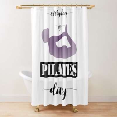 Pilates Day Shower Curtain Official Pilates Gifts Merch