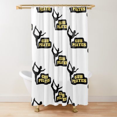 Autocollant Club Pilates Gym Shower Curtain Official Pilates Gifts Merch