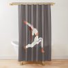 Silhouette Of A Female Doing Pilates And Yoga. Shower Curtain Official Pilates Gifts Merch