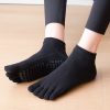 2023 Women Breathable Pilates Socks Anti Slip Five Toe Yoga Socks Quick Dry Cotton Ladies Ballet - Pilates Gifts