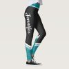 stylish black and teal blue floral white name leggings r29f47b6cb1a64e19acde877a40d771c7 623dv 1000 - Pilates Gifts
