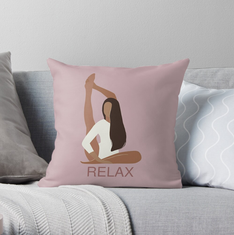 Pilates Instructor – Relax Throw Pillow