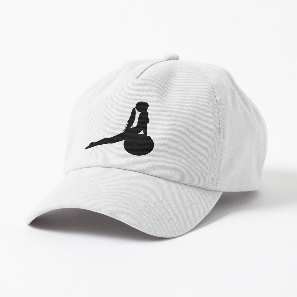 Silhouette Of A Female Doing Pilates Trending Cap